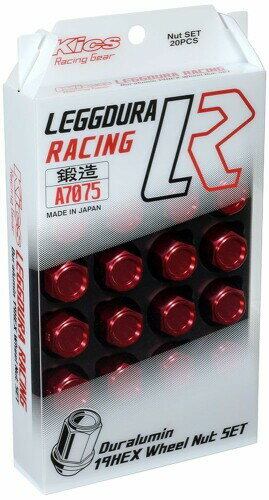 協栄産業(Kyoei Sangyo) LEGGDURA RACING M12×P1.5 レッド KIN1R