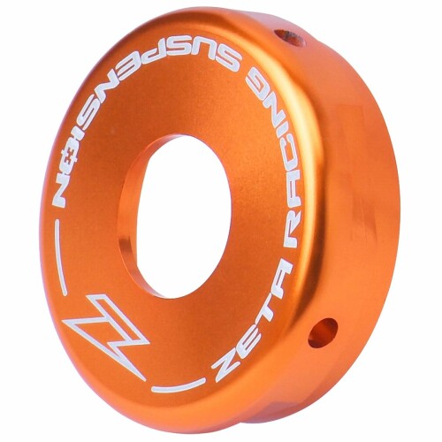 ジータレーシング(ZETA RACING) WP用 46Φ リヤショック エンドキャップ オレンジ KTM オフロード メンテナンス性向上 O/H カラーアルマイト F4228