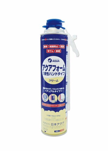 アクア(AQUA) アクアフォーム 1液性 ハンドタイプ クリームエアゾール缶 750ml デュアルタイプ AQT-001