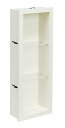 南海プライウッド 飾り棚 ミニッチ シェルホワイト 210×590×99.5mm MN15-6001