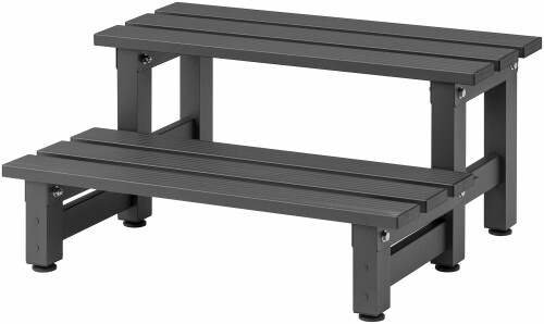 タカショー デッキ アルミデッキ 2段ステップ アルミニウム JST アジャスター付 すのこ JST-2S