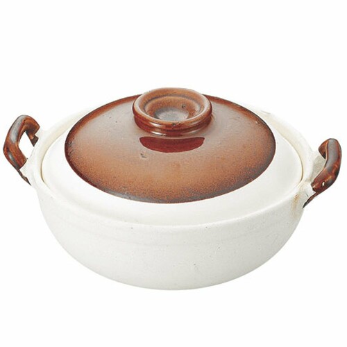 Rakuten - カンダ 素焼砂鍋 両手 25cm 453017