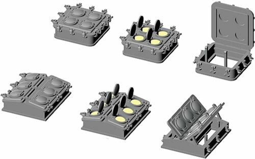 ファイブスターモデル 1/350 日本 海軍 艦艇用甲板天窓 3 プラモデル用パーツ FSM351189 (船)