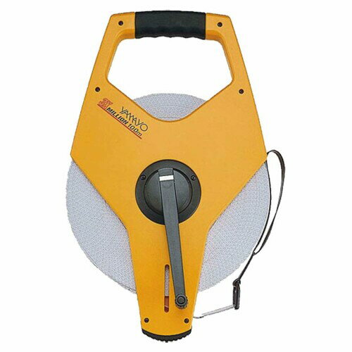 ヤマヨ測定機(Yamayo Sokuteiki) サンエックスミリオン 100m OTR100X サイズ:縦416×横249×厚さ46mm 重量:1700g 標準張力/温度:20N/20[度] 規格:テープ幅12.5mm、厚さ0.47mm 用途:電気、鉄道工事、一般測量用 ガラス繊維製巻尺。 テープは両面目盛印刷で10cm毎にメートル単位の早読み数字、1m毎に判読しやすいメートル表示マークを採用。 ガラス繊維の芯材に塩化ビニールをコーティング。 ガラス繊維を芯材としたミリオンテープは、温度変化による伸縮が少なく電気絶縁性、耐摩耗性に優れる。 独自のホドキブレーキングシステム(HBS機構)は、引き出し時の空転によるテープのダレを防止。 商品コード34080290230商品名ヤマヨ測定機(Yamayo Sokuteiki) サンエックスミリオン 100m OTR100X型番OTR100Xサイズ長さ100 mカラー_※他モールでも併売しているため、タイミングによって在庫切れの可能性がございます。その際は、別途ご連絡させていただきます。※他モールでも併売しているため、タイミングによって在庫切れの可能性がございます。その際は、別途ご連絡させていただきます。