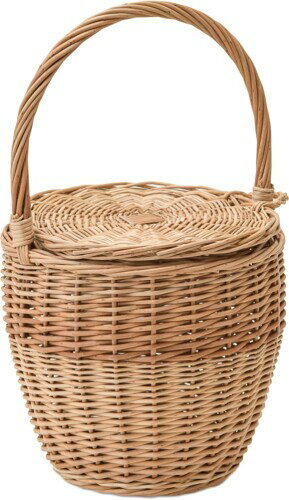 ポッシュリビング ウィッカーバスケット 27.5×25×41.5(23)cm 11600