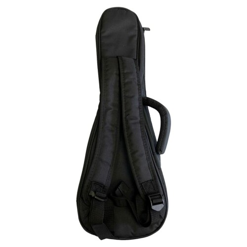 No.32-C/BK コンサートウクレレ用 ソフトケース （丈夫で軽量 ブラック ショルダー付）