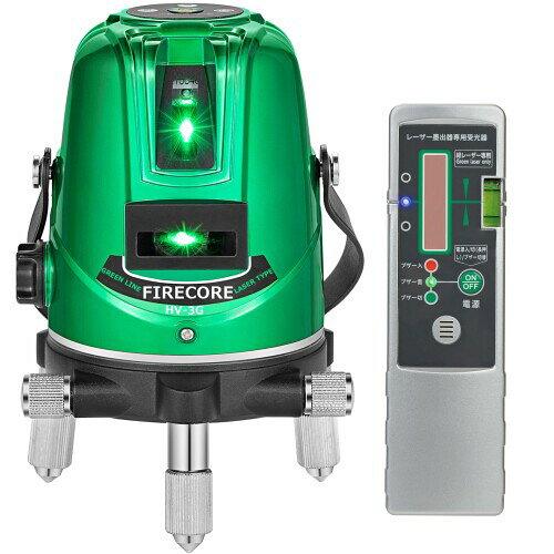 楽天市場】firecore 5ライン レーザー墨出し器 高輝度 ep-5rの通販