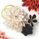 タカギ繊維(Takagi Seni) Panami パナミちりめん細工キット 『正絹つまみ細工 煌めきのブローチ 白 LH-453』