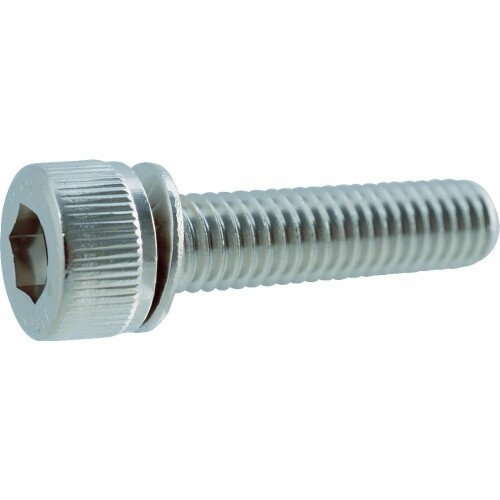 Rakuten - TRUSCO(トラスコ) ギザ付皿ばね座金付六角穴付ボルト M6×10 8本入 Y011-0610