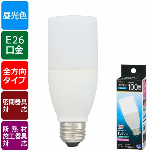 オーム(OHM) LED電球 E26 100形相当 昼光色｜オーム電機 LDT11D-G IS5 06-4995