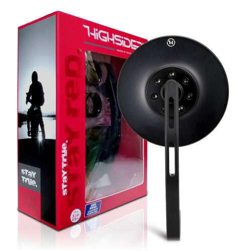 デイトナ(Daytona) バーエンドミラー バイク 新保安基準適合 ECE規格 HIGHSIDER(ハイサイダー) コネロ ..