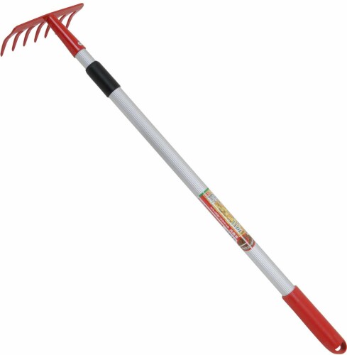 千吉(Senkichi) 庭掃除 伸縮式ミニガーデンレーキ 7本爪 SGR-9 爪幅170mm 長さ(750...