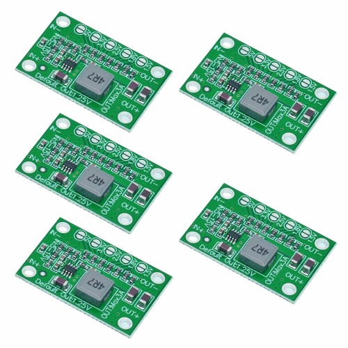 Hailege 5個セット MP1495 ステップダウンモジュール DC-DC 調整可能電圧変換ボード DC5-16V から 1.25V 1.5V 1.8V 2.5V 3.3V 5V 3A 電圧レギュレータ電源モジュール
