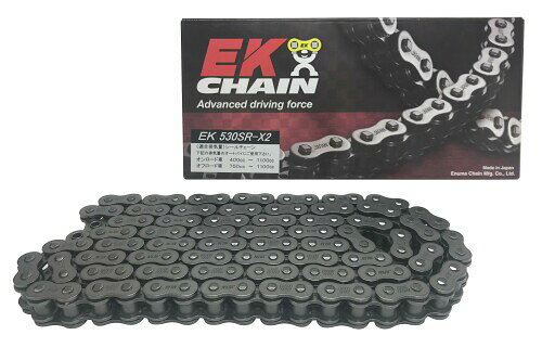 乐天商城 - EK(イーケー) バイク用チェーン 530SR-X2 スチール 132L MLJ (カシメジョイント) QXリングシール