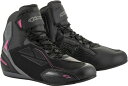 alpinestars(アルパインスターズ) バイクシューズ ブラック/ダークグレー/フクシア 6/23.5cm STELLA FASTER3(ステラ ファスター3)DRYSTARシューズ(254 0919) 1691620203