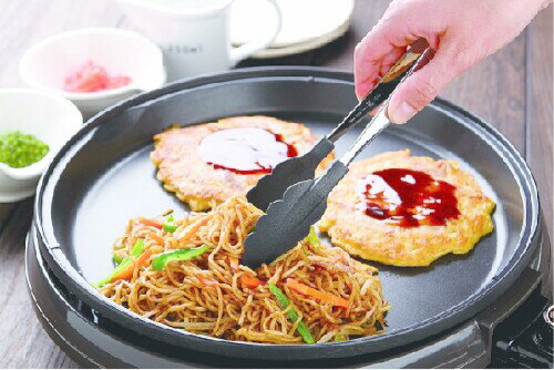 田辺金具 抗菌 耐熱 カラー トング (中) アースグレー 250mm 5526