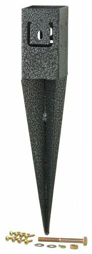 タカショー(Takasho) ラティス用柱固定金具地中杭 幅6.6×奥行6.6×高さ39.3cm TKP-01