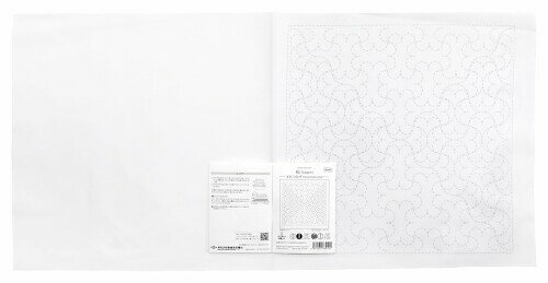 オリムパス 刺し子 花ふきん 布パック 和「Nagomi」 半丸つなぎ (白) H-1125