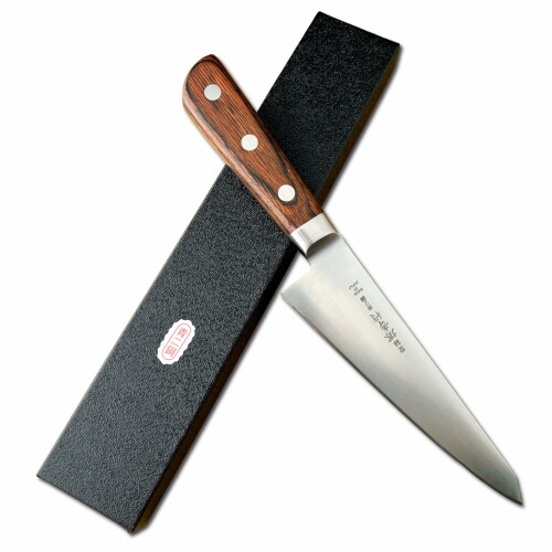 堺孝行 青二鋼-洋包丁 サバキ東型 両刃 洋ハンドル 150mm / Sakai Takayuki Blue-2-Steel WesternHandle Honesuki?Kaku (Japanese-Boning-Knife Eastern?Style) Double-edged 5.9inch 13041