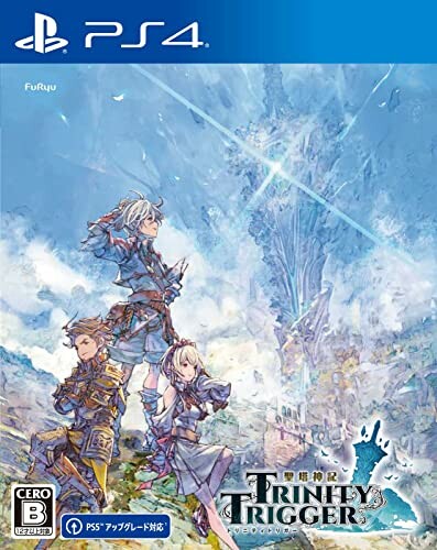 聖塔神記 トリニティトリガー 3人なら運命も変えられる。 ■イントロダクション ?-90年代の王道RPG体験を現代に?- 王道ファンタジーRPGに携わってきたスタッフの手による、完全新作タイトル。 運命に巻き込まれた青年が世界を救う物語。フィールドを探索し宝物を探すワクワク感。自らの手で攻略法を見つけるアクション性。 当時体験した子供は大人になって　あの時の感動を 今の子供には　体験したことのないまっすぐなファンタジーRPGを 一人でも みんなでも ■ストーリー 神話の物語 その昔　「秩序の神々」と「混沌の神々」が　世界の覇権をめぐって争っていた 大きな武器が地上に落ちていき　世界は崩壊をはじめる そこで各神は　それぞれの代理者”神々の戦士”を選び その者達の戦いをもって　勝者と決めることとした 時は流れ 小さな村で静かに暮らしていた青年シアンは ある日　自分が「混沌の神々」に選ばれた「混沌の戦士」であることを知る 自身が背負った過酷な運命 そこに導かれるように集まったエリス　ザンティスとともに シアンは運命に抗う旅に出る 3人なら運命も変えられる そう信じて ■ゲームの特徴 【現代で蘇るクラシックなクォータービューアクション】 90年代の雰囲気を感じさせながらも現代にブラッシュアップされた正統派クォータービューアクションです。 【3つの発見をコンセプトに感じる高揚感、ワクワク感、緊張感】 ■バトルでの発見 全8種類の武器をバトル中に“リングチェンジ”で切り替えて戦うアクションです。敵との間合いや、状況だけでなく、弱点となる武器を発見することが攻略のカギとなります。 またコンボや武器の強化、付与する効果を自分で合成し、自分だけのバトルスタイルを楽しめます。 ■フィールドでの発見 自然豊かな森、光るキノコが群生する森、雪山、砂漠、氷と炎等、バリエーションに富んだ計60種類以上エリアマップの道中では、宝箱がいくつも隠されており、草を切ったり、岩を砕いたり、一目では分からない隠し通路があるなど、ダンジョン探索は発見の連続。 単調な移動にならないマップを踏破したくなるような様々な仕掛けがたくさん用意されています。 ■街での発見 街で出会う人々の会話の中には発見がたくさん隠されています。 会話を通して、見つかる宝もあるかもしれません。 この世界に隠された真実を発見するには、虐げられている人々の話を聞くことも重要となります。 型番 PLJM-17072 (C) FURYU Corporation. 商品コード34052660341商品名聖塔神記 トリニティトリガー型番PLJM-17072※他モールでも併売しているため、タイミングによって在庫切れの可能性がございます。その際は、別途ご連絡させていただきます。※他モールでも併売しているため、タイミングによって在庫切れの可能性がございます。その際は、別途ご連絡させていただきます。