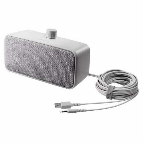 オーディオテクニカミミオ MIMIO SOUND BOX お手元テレビ用スピーカー 有線接続 はっきり音声 ステレオ かんたん操作 抗菌仕様 再生プラスチック配合 5.0mロングケーブル USB給電(USB Type-A ) ア