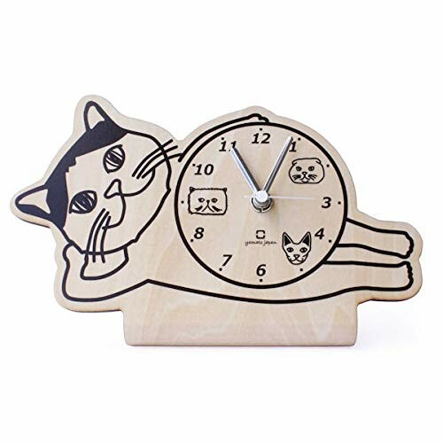 Doraemon - ヤマト工芸 stand clock ブリティッシュショートヘア -CATS- YK19-104 約W22.5 D9.5 H13