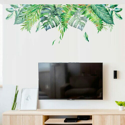Condessacity ウォールステッカー 植物 モンステラ 壁紙シール はがせる おしゃれ 北欧 緑 観葉植物ステッカー 剥がせる ウォールすてっかー リビングルーム ウォール ペーパー カフェ風 壁