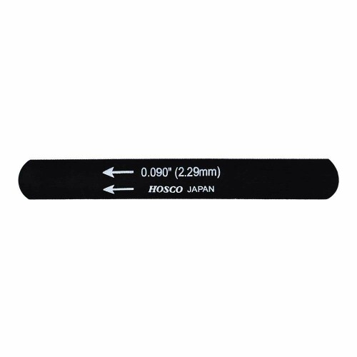 HOSCO Luthiers Tools ブラックナットファイル(L=95mm) ブラックオキサイド処理 単品 0.090" H-NF-090 ヤスリサイズ:L95 xH12mm 厚み:0.090" 表面加工:ブラックオキシサイド 商品紹介 ナット溝の加工専用ヤスリです ご注意(免責)必ずお読みください 本製品は楽器店、リペアショップ、楽器製作家など専門の方向けの製品です。使用方法を誤ると怪我や人体への重大なダメージ、楽器の破損、故障などの恐れがあります。 商品コード34081420368商品名HOSCO Luthiers Tools ブラックナットファイル(L=95mm) ブラックオキサイド処理 単品 0.090" H-NF-090型番H-NF-090サイズ0.090"※他モールでも併売しているため、タイミングによって在庫切れの可能性がございます。その際は、別途ご連絡させていただきます。※他モールでも併売しているため、タイミングによって在庫切れの可能性がございます。その際は、別途ご連絡させていただきます。