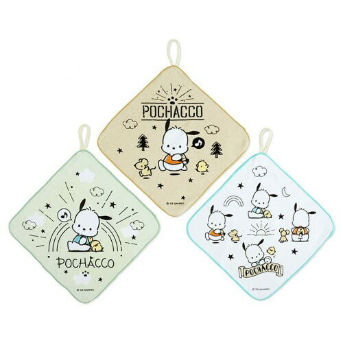 サンリオ(SANRIO) ポチャッコ ループ付きハンドタオル3枚セット(KIDS) 674940