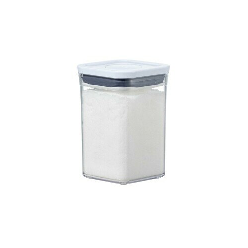 乐天商城 - OXO オクソー 保存容器 プラスチック 密閉 1.0L ポップコンテナ キッチン 収納 (食材 調味料 乾物 湿気防止) スモールスクエア ショート