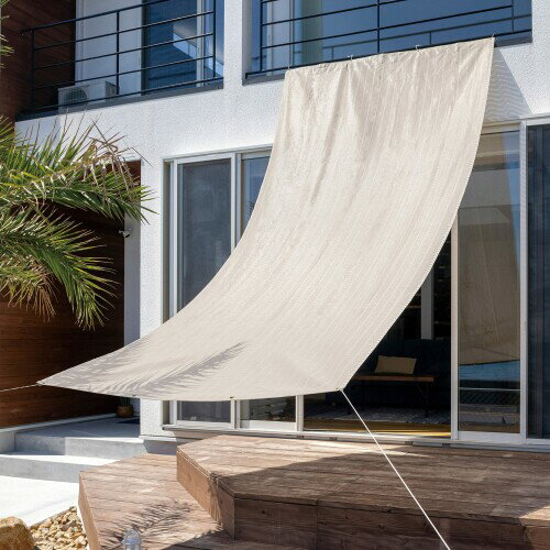 タカショー 日よけ クールシェード プライム アーバングレー 1.8×4m ポリエチレン CLS ハイグレードモデル シェード サンシェード オーニング ベランダ 目隠し CLS-40UP