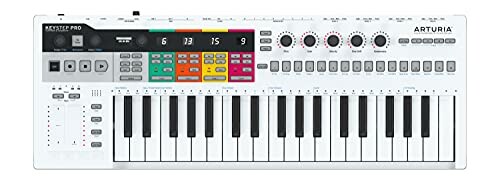 ARTURIA MIDIキーボード コントローラー KeyStep Pro シーケンサー機能搭載 USB CV/GATE接続 4トラックのポリフォニック・シーケンサーを内蔵したキーボード・コントローラー。 ベロシティ、アフタータッチ対応の演奏性に優れた37鍵スリムーキーボードを採用。 USB、MIDに加え、アナログシンセサイザーのコントロールも可能なCV、Gate、Mod出力を装備。 5オクターブの音域まで演奏する7種類のアルペジエーターを内蔵。 シーケンサーのパターンや音色のコントロールに使用できる5基のエンコーダーを搭載。 説明 KeySep Proは、演奏性に優れた37鍵盤のスリムキーボードに、BeatStep Pro譲りの4トラックのシーケンサーを装備したキーボード ■コントローラーです。 USB、MIDIに加え、CV、Gate、Mod出力も備えているため、ソフトウェアシンセサイザー、デジタルシンセサイザー、サンプラーだけでなく、アナログシンセサイザーやリズムマシン、音源モジュールまでも一度にまとめて演奏、コントロールすることが可能です。 主な特徴 ■4 トラックのノートシーケンサー (64 ステッフ?、16 音ホ?リフォニック、リアルタイム/ステッフ?と?ちらにも対応) ■ハ?ターンはトラックこ?とに最大 16 種類作成可能 ■24 ハ?ートのト?ラムシーケンサー(ホ?リリス?ム対応) ■ヘ?ロシティー/アフタータッチ対応の 37 スリム鍵盤 ■豊富な出力端子// シーケンサーはトラックこ?とに4系統のCV/Gate/Mod出力、ト?ラム ■シーケンサーは8つのGate出力、MIDI入力、MIDI 出力(×2)、USB 端子、サスティン ■ヘ?タ?ル入力 ■7 モート?/5 オクターフ?アルヘ?シ?エーター、Keystep 譲りのコート?モート? ■5 基の LED リンク?付きエンコータ?ー、16 個のステッフ?編集ホ?タン、2 本のタッチ ■ストリッフ?、有機 EL テ?ィスフ?レイを装備 ■2 種類のランタ?ム再生モート?、ハ?ターン ■ランタ?マイセ?ーション機能、ルーハ?ー機能なと?、ハ?フォーマンス向けの機能も多数搭載 ■5 基の LED リンク?付きエンコータ?ーに MIDI CC をアサインて?きる『コントローラー ■モート?』 ■メトロノーム機能搭載。内蔵スヒ?ーカーまたは専用出力から再生可能 仕様 ■本体サイス? W:589mm×D:208mm×H:38mm ■本体重量 2.7kg ■付属品:KeyStep Pro本体、レジストレーションカード、クイックスタート、USBケーブル、パワーサプライ 商品コード34050610388商品名ARTURIA MIDIキーボード コントローラー KeyStep Pro シーケンサー機能搭載 USB CV/GATE接続型番ARTURIA KEYSTEP PROカラーホワイト※他モールでも併売しているため、タイミングによって在庫切れの可能性がございます。その際は、別途ご連絡させていただきます。※他モールでも併売しているため、タイミングによって在庫切れの可能性がございます。その際は、別途ご連絡させていただきます。