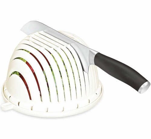 ファイン 調理器具 野菜 カット ベジスラッシュ ザル ボウル スライサー 電子レンジ対応 温野菜 FIN-845 biggate-18524240 ビッグゲート サンプル画像3