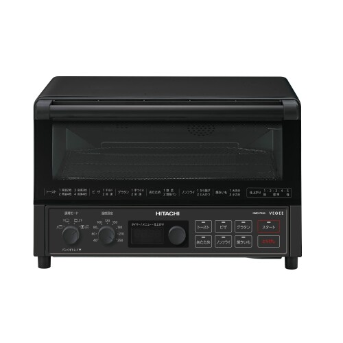 日立 コンベクション オーブントースター HMO-F200 B ストーンブラック 1,300W 食パン 4枚焼き 遠赤ヒーター 熱風対流調理 ノンフライ調理 簡単操作 お手入れ簡単 新生活 一人暮らし 二人暮