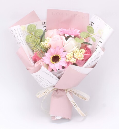 SCAMPER ソープフラワー 誕生日 プレゼント 女性 人気 花束 造花 ギフト ドライフラワー インテリア 結婚記念日 発表会 敬老の日 母の日 退職 祖母 彼女 送別会 専用のギフト バラの花束 ロ