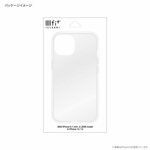 グルマンディーズ IIIIfit Clear (イーフィット クリア) iPhone15 Plus / 14 Plus 対応 ケース クリア IFT-164CL