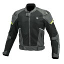 (KOMINE) バイク用 ジャケット JK-1573 プロテクトカーボンメッシュジャケット 07-1573 メンズ Basalt Grey Black XL