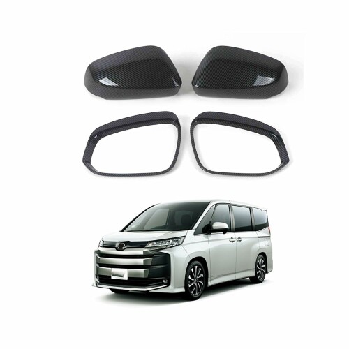 Partisanトヨタ 新型 ヴォクシー 90系 /新型ノア90系 2022年1月〜に対応 サイドミラー アクセサリー汚れ防止 防水雨除けバックミラー社外品 ガーニッシュABSカーボン調 4枚/セット