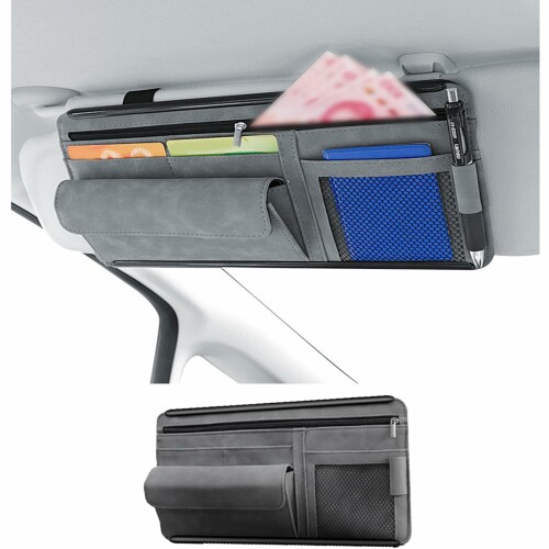 車用 サンバイザーポケット サングラスポケット 車用収納バッグ 多機能ポケット 収納ホルダー スマホ カード ケーブル イヤホン ペン メガネ 領収証 駐車券 小物など収納可能 車内収納用品 取付簡単 (グレー) 【商品情報】サイズ:3116.5cm。 重量: 300g。 色: グレー。 ほとんどの車に取り付け可能です。 【高品質素材】主にシープスキンスエードを使用しており、革は柔らかく、防水性と防湿性があり、質感がクリアで、耐久性が非常に優れています。 【取り付け簡単】背面に取り付けられた弾性ストラップを通して簡単に取り付けます。 背面にはバイザーに安定して取り付けられるプラスチックプレートが付いています。 【お手入れ簡単】日常使用では毛抜けや変色が起こりにくく、お手入れやお手入れも非常に簡単で、濡れたタオルで軽く拭くだけです。 【多機能収納】駐車券、ガソリンカード、??トラムカード、ペン、メガネ、運転免許証、レシート、小銭などのアイテムを簡単に収納できます。 とても便利な車内収納用品です。 商品コード34081960427商品名車用 サンバイザーポケット サングラスポケット 車用収納バッグ 多機能ポケット 収納ホルダー スマホ カード ケーブル イヤホン ペン メガネ 領収証 駐車券 小物など収納可能 車内収納用品 取付簡単 (グレー)カラーグレー※他モールでも併売しているため、タイミングによって在庫切れの可能性がございます。その際は、別途ご連絡させていただきます。※他モールでも併売しているため、タイミングによって在庫切れの可能性がございます。その際は、別途ご連絡させていただきます。