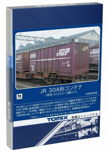 TOMIX Nゲージ JR 30A形コンテナ 赤色 ロゴ入り 3個入り 3301 鉄道模型 用品