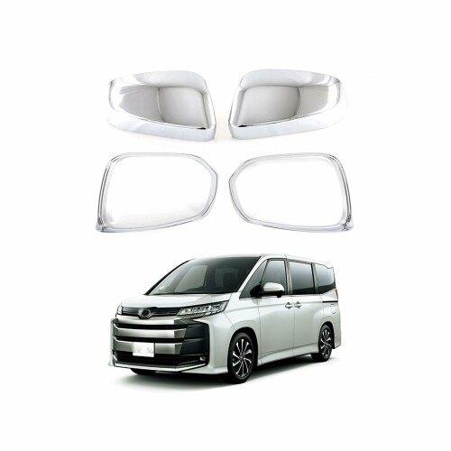 Partisanトヨタ 新型 ヴォクシー 90系 /新型ノア90系 2022年1月〜に対応 サイドミラー アクセサリー汚れ防止 防水雨除けバックミラー社外品 ガーニッシュABS鏡面仕上げ 4枚/セット