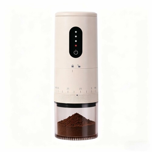 EGGEIL 電動コーヒーミル.USB充電式コードレスコーヒー挽き、旅行/キャンプ用ポータブルエスプレッソ豆グラインダー、臼式 39段階粒度調整、コニカル式 水洗い可能 【アップグレード】2026年に新しくアップグレードされた高速モータードライブは、標準モデルの研削速度を2倍にします。 忙しい仕事でも挽きたてのコーヒーを素早く楽しめます。 【外部挽き調整】コーヒーメーカーは0-38段階の精密挽きレベルを備えています。 外部調整リングを適切な精度レベルに回転させるだけで、研削が完了します。 フレンチプレス、コールドブリュー、アイスドリップ、エスプレッソなど、コーヒーパウダーを粗いものから細かいものまで正確に均等に挽くことができます。 【大容量バッテリー】電動コーヒーミルは2000mAhの大容量バッテリーを備えており、USB-TYPE C充電ケーブル付き、フル充電すれば複数回使用できます。 また、アップグレードされたLEDパワーディスプレイを誇り、4つのLEDインジケーターが残っているかを推測する必要がなくなり、スムーズな研削体験を簡単に楽しむことができます。 【ポータブルコーヒーグラインダー】このコーヒー挽きの重量は0.5KG、サイズは21 x 8 x 8CM、持ち運びが簡単です。 キャンプ、旅行、RV、オフィス、出張に最適で、いつでもどこでも挽きたてのコーヒーを楽しむことができます。 【高品質の構造と簡単な操作】グラインダーのケーシングは高品質のABS素材で作られており、軽量で優れた感触を提供します。 硬くて鋭い刃は、ほとんどのコーヒー豆を挽くのに適しています。 機械の操作も非常に簡単です。まず、豆ホッパーを開き、適量のコーヒー豆を加えて締め、次に挽きレベルを調整し、最後にスイッチを押します、コーヒー豆を挽く工程は約90秒かかり、その後機械は自動的に停止します。コーヒー挽きの初心者でも、すぐにコーヒー挽きのエキスパートになることができます。 商品コード34082276446商品名EGGEIL 電動コーヒーミル.USB充電式コードレスコーヒー挽き、旅行/キャンプ用ポータブルエスプレッソ豆グラインダー、臼式 39段階粒度調整、コニカル式 水洗い可能型番BCG1サイズsmallカラーピンク※他モールでも併売しているため、タイミングによって在庫切れの可能性がございます。その際は、別途ご連絡させていただきます。※他モールでも併売しているため、タイミングによって在庫切れの可能性がございます。その際は、別途ご連絡させていただきます。