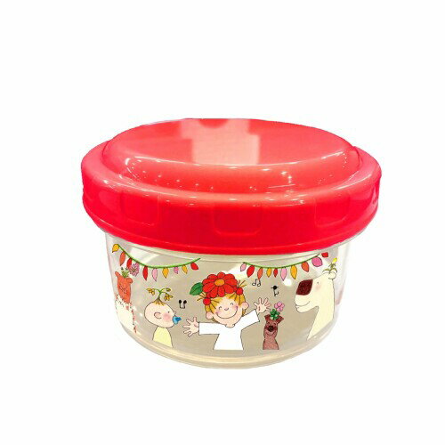 グリーティングライフ(Greeting Life) ココちゃんラウンドコンテナ 2個セット RYL-956 レッド ココフレンズ