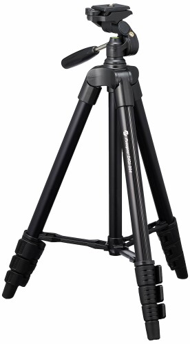 Fotopro 三脚 120cm 4段階 調節 小型 3WAY 雲台 収納袋 ビデオカメラ カメラ デジカメ 一眼レフ 対応 アルミ製 DIGI-204 BK ブラック