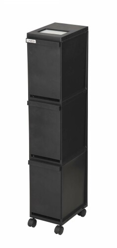 新輝合成(Shinki Gosei) トンボ ユニード ゴミ箱 3段 分別 蓋を開けずにごみを捨てられる プッシュタイ..