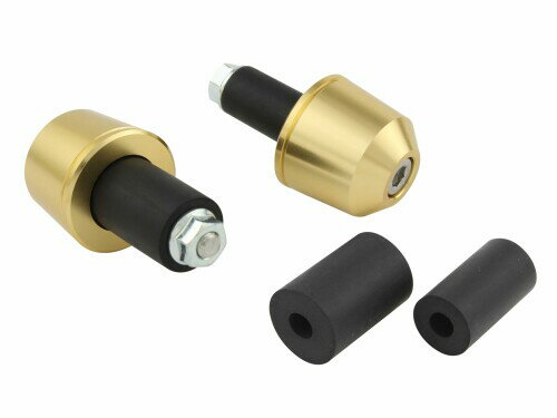 ポッシュフェイス(POSH FAITH) バイク用品 ハンドルバーエンド ユニバーサル ソリッドバーエンド(外径29.5mm) ハンドル内径13-15mm・17-19mm対応 シャンパンゴールド 031177-12-10