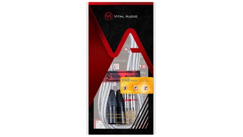 VITAL AUDIO VAB Pair-0.5m 3MX / 3P(VBP0.5M3P) バランスケーブル(ペア) VABシリーズ XLR-M(オス) / TRS マイクケーブル ノイズ低減 耐熱 クリア