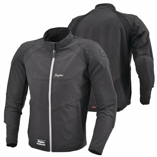 デイトナ(Daytona) バイク ジャケット 夏 CE規格 ソフトプロテクター付属 吸湿速乾 ストレッチ性 クイックドライジャケット DJ-008 ブラック Sサイズ 46666(2.0)