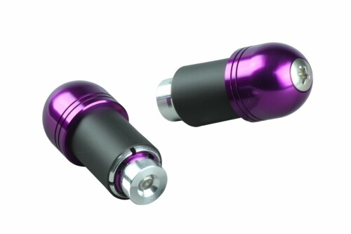 ポッシュフェイス(POSH FAITH) バイク用品 ハンドルバーエンド アルミバーエンド ユニバーサル ハンドル内径14-19mm対応 ブルーベリー 031071-05-10 バーエンドキャップ