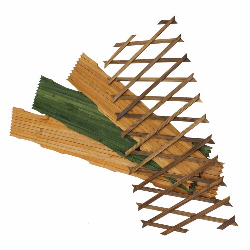 タカショー 木製伸縮トレリス200グリーン薄手